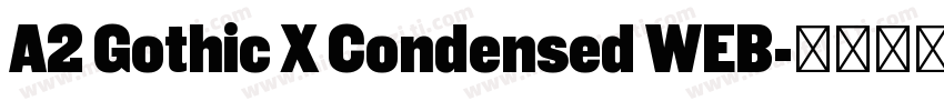 A2 Gothic X Condensed WEB字体转换